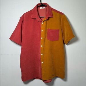 Corduroy Color Block Top